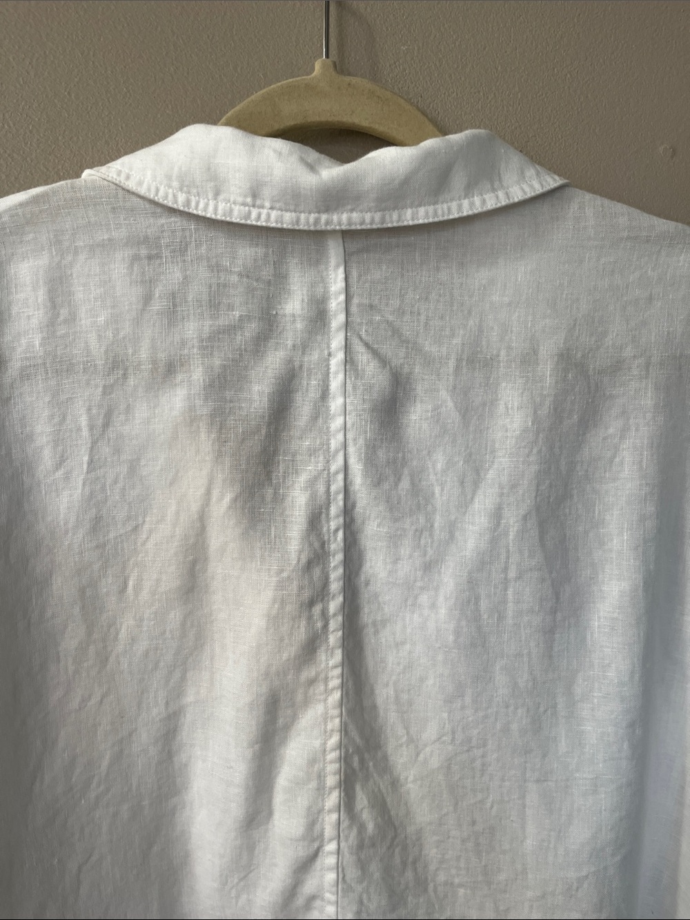 Everlane Linen Workwear short sleeve button down shirt size XL white - Picture 6 of 12